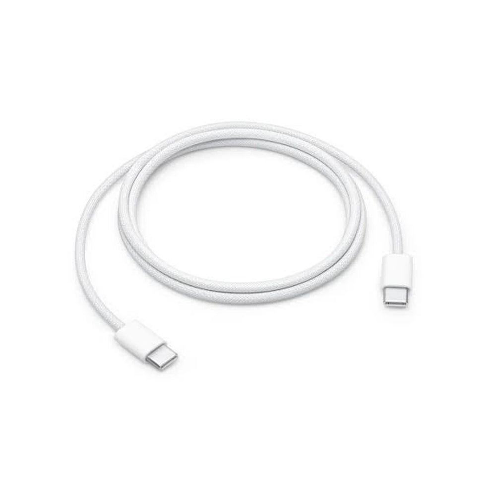 USB-C to USB-C Braided Fast Charging Cable, 1 Metre, White