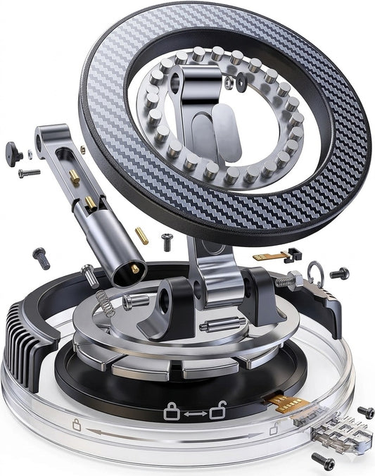 AirVolt Pro™ MagGrip Pro – 360° Magnetic Vacuum Car Phone Mount 🚗📱