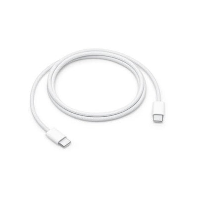 USB-C to USB-C Braided Fast Charging Cable, 1 Metre, White