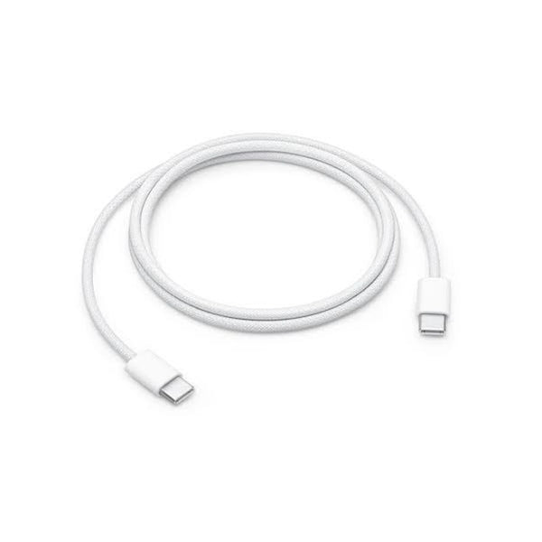 USB-C to USB-C Braided Fast Charging Cable, 1 Metre, White
