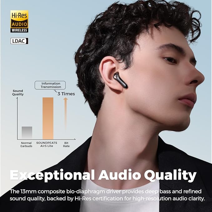 Wireless Bluetooth Earbuds with Charging Case, Noise Reduction, Black