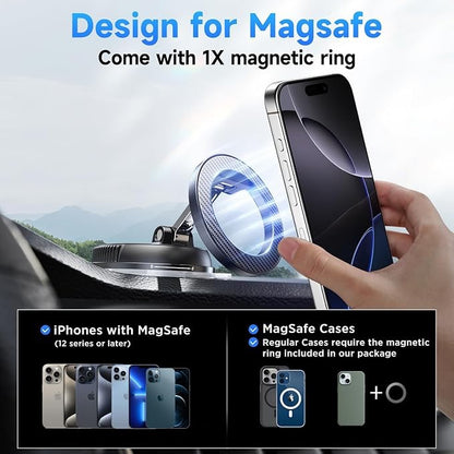 AirVolt Pro™ MagGrip Pro – 360° Magnetic Vacuum Car Phone Mount 🚗📱