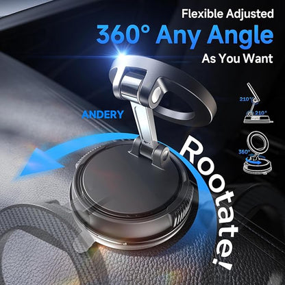 AirVolt Pro™ MagGrip Pro – 360° Magnetic Vacuum Car Phone Mount 🚗📱