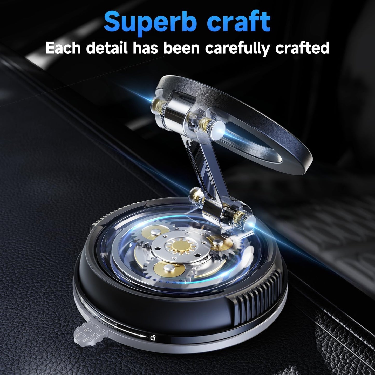 AirVolt Pro™ MagGrip Pro – 360° Magnetic Vacuum Car Phone Mount 🚗📱